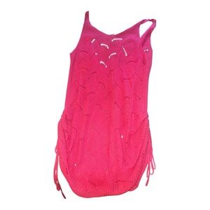 Pink Knit Sleeveless Dress